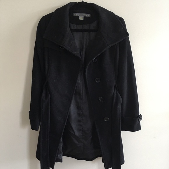 SOLD: Kenneth Cole Reaction Wool Trench - Picture 1 of 3